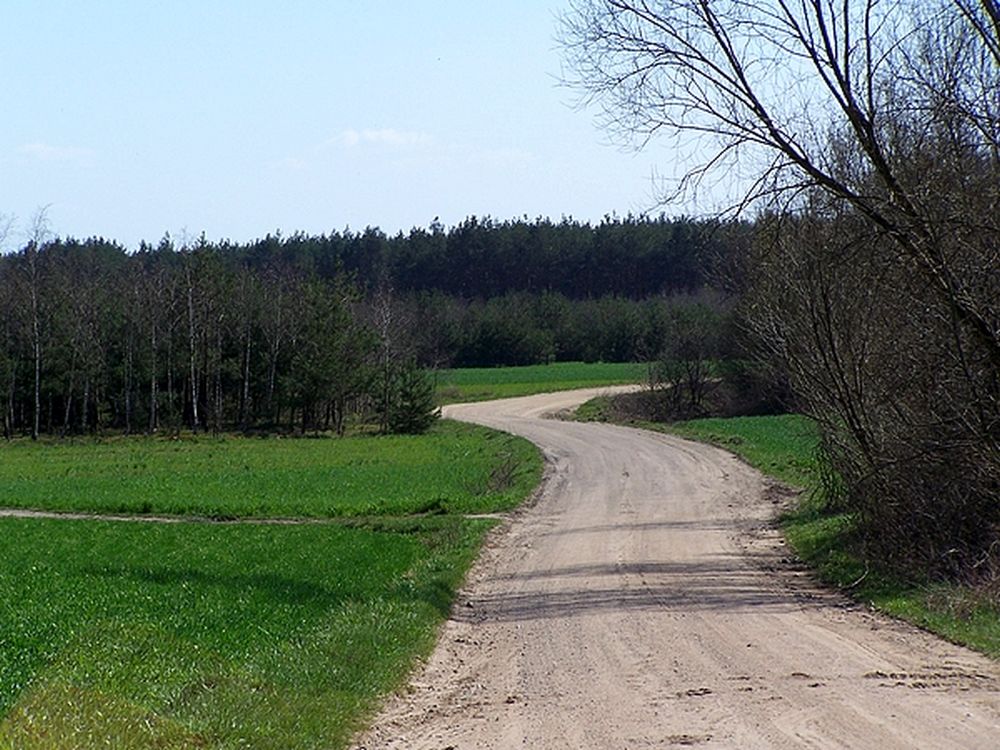 Krajobraz w pobliżu miejscowości Wielka Wieś